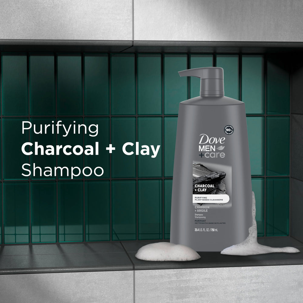 DOVE Men + Care Charcoal + Clay in-shower lather and hair
