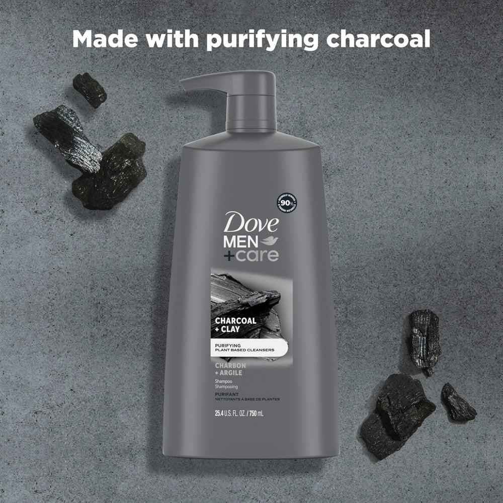 DOVE Men + Care Charcoal + Clay ingredients highlight