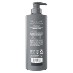 Dove Men+Care shampoo bottle pouring to demonstrate cleanse and refresh