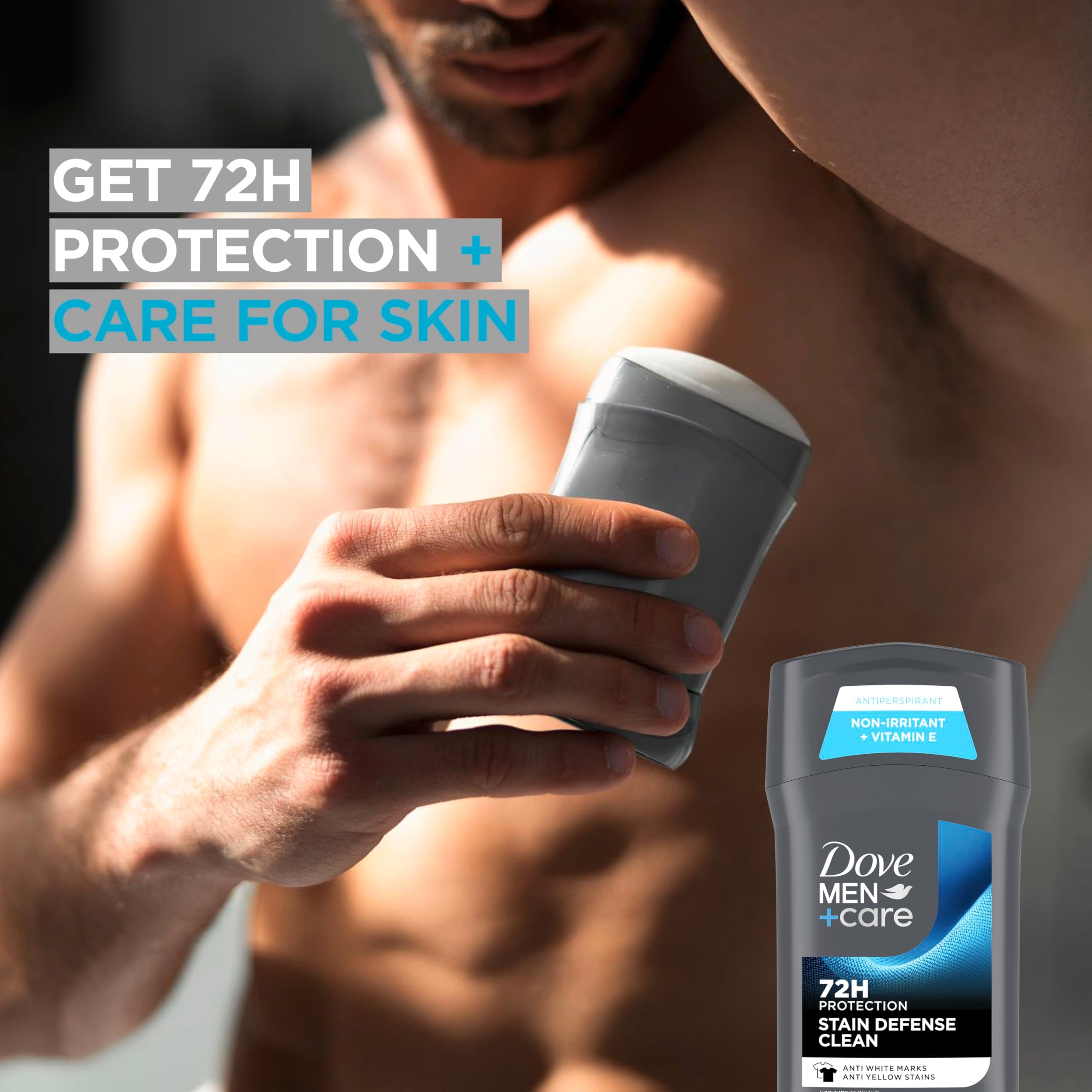 Close-up of the 1/4 moisturizing cream for skin comfort under the arm.
