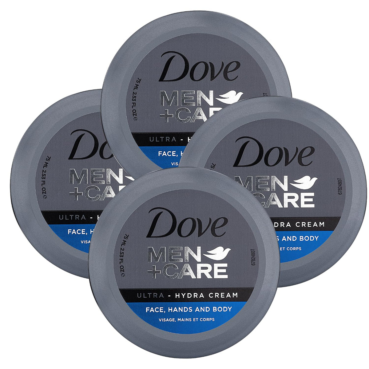 Dove Men+Care Ultra Hydra Cream jar close-up for daily hydration.