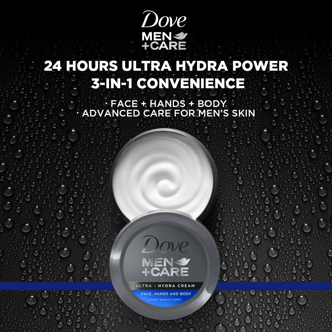 Travel jars of Dove Ultra Hydra Cream for on-the-go hydration