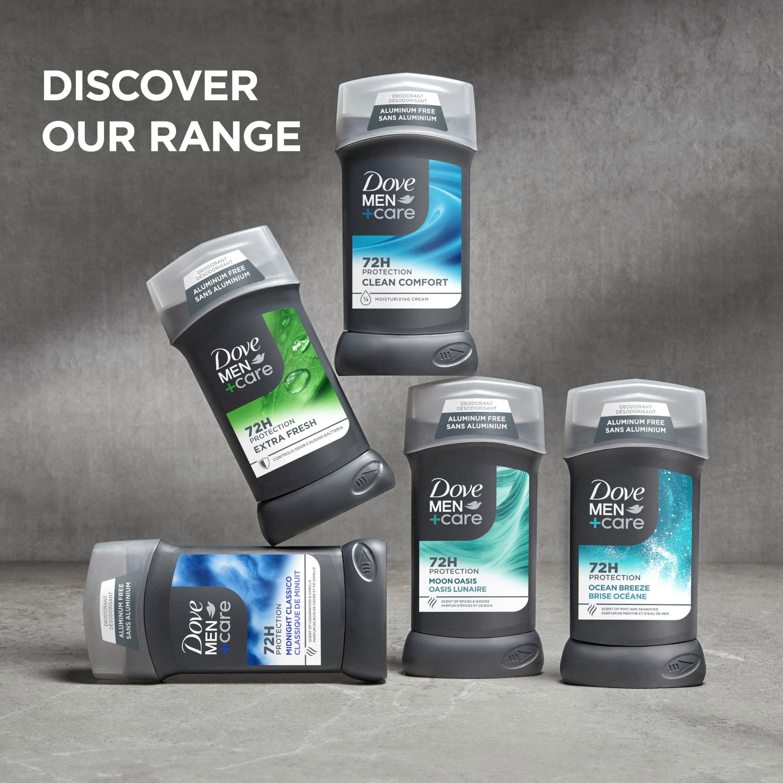 DOVE MEN+CARE vegan formula label on product