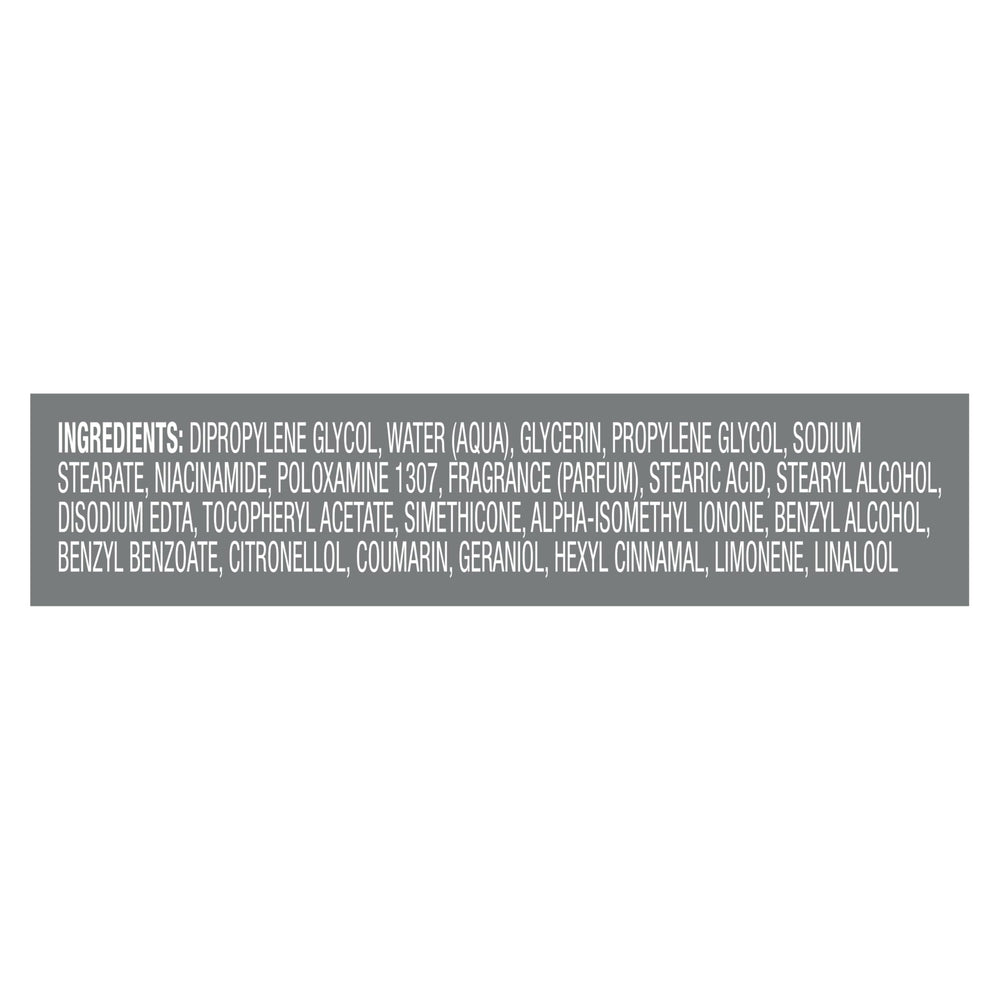 Dove Men+Care Wild Eucalyptus packaging detail highlighting ingredients.