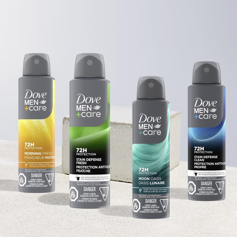 Dove Moon Oasis instant-dry application demonstrates quick, clean spray coverage.