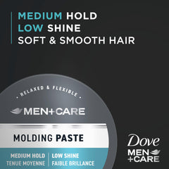 DOVE MEN + CARE Sculpting Paste matte-finish texture for natural hair