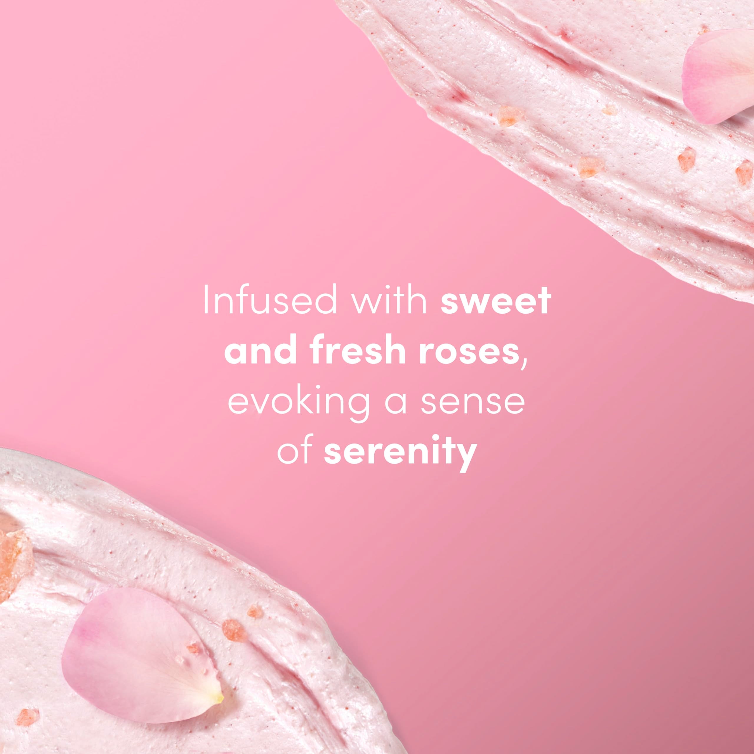 Dove Mixed Body Scrub rinse reveals fresh, radiant skin after exfoliation.