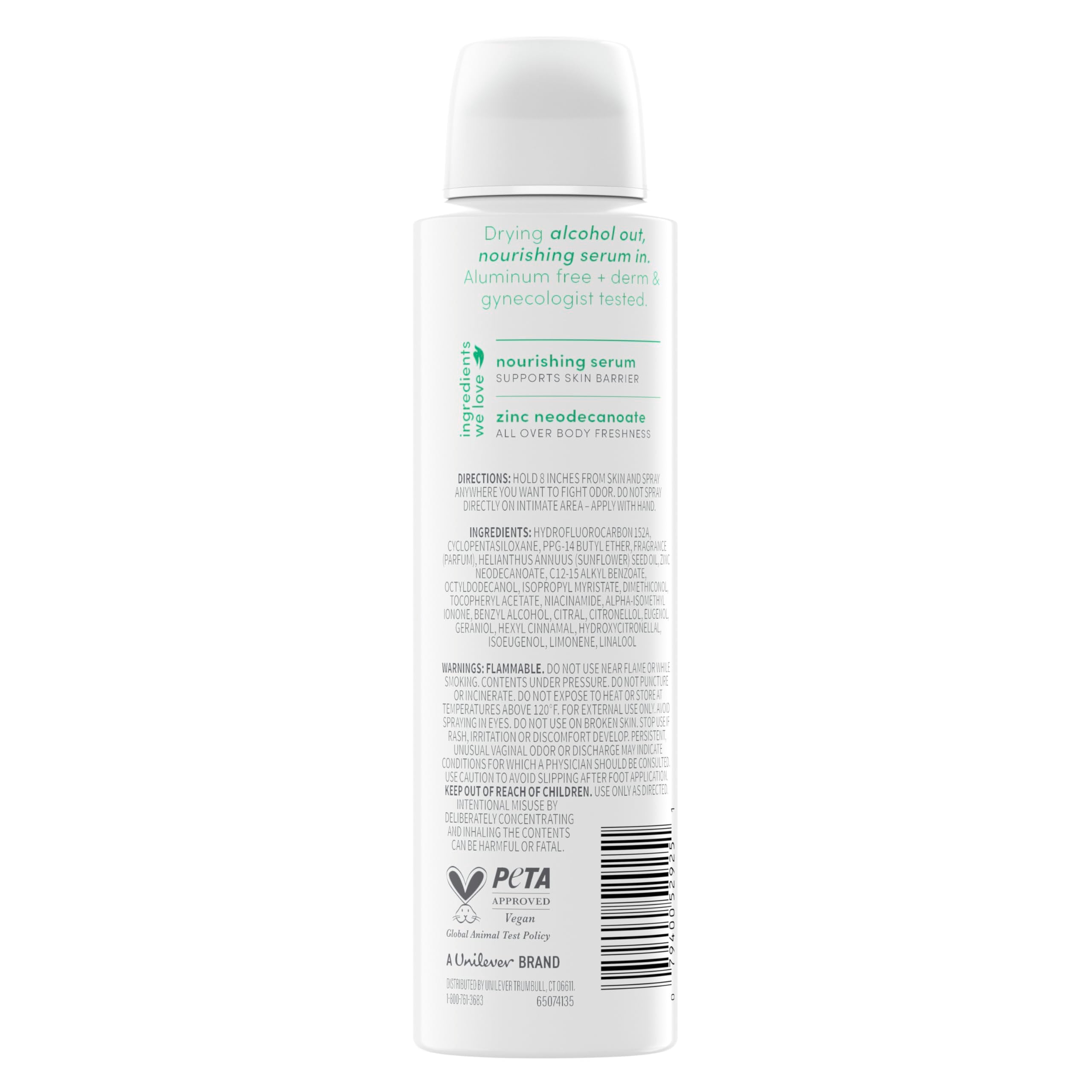 Dove Morning Dew packaging highlights nourishing serum for skin care.