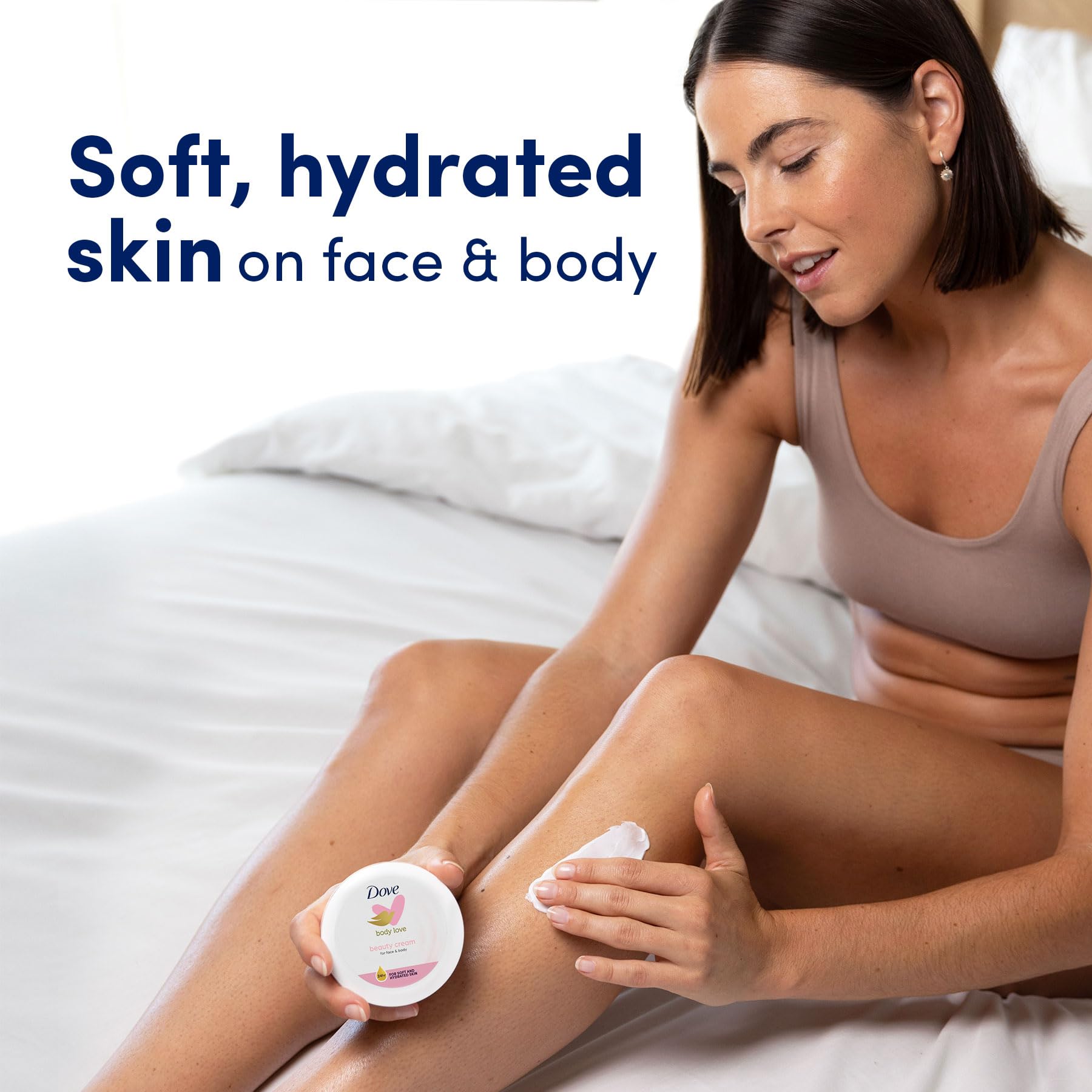 Dove Nourishing Body Care cream for women’s skincare routines.