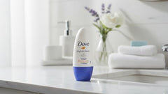 Close-up of aluminum-free label signals a kinder formula for sensitive skin.