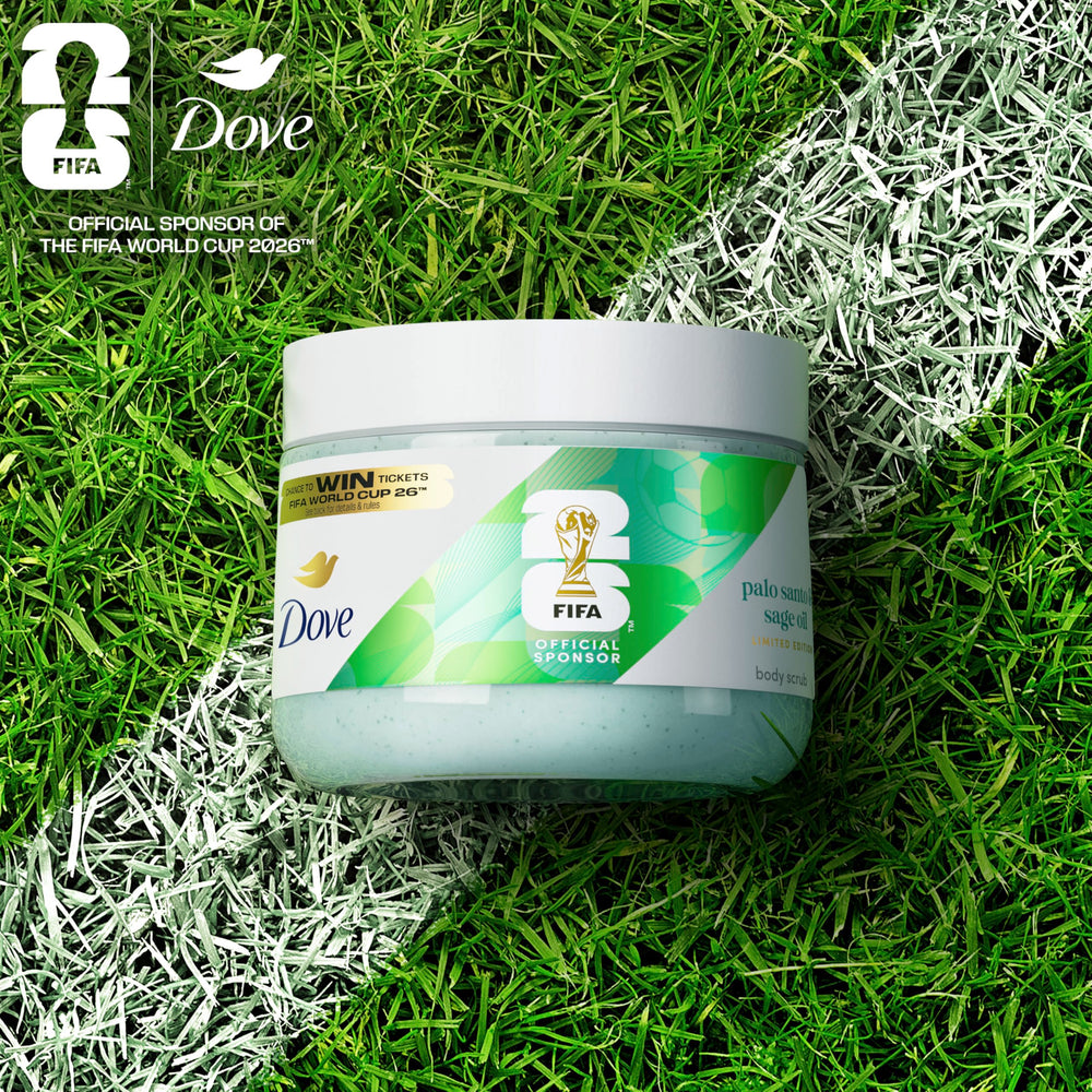 QR code on packaging hints at FIFA World Cup 2026 ticket promotion.