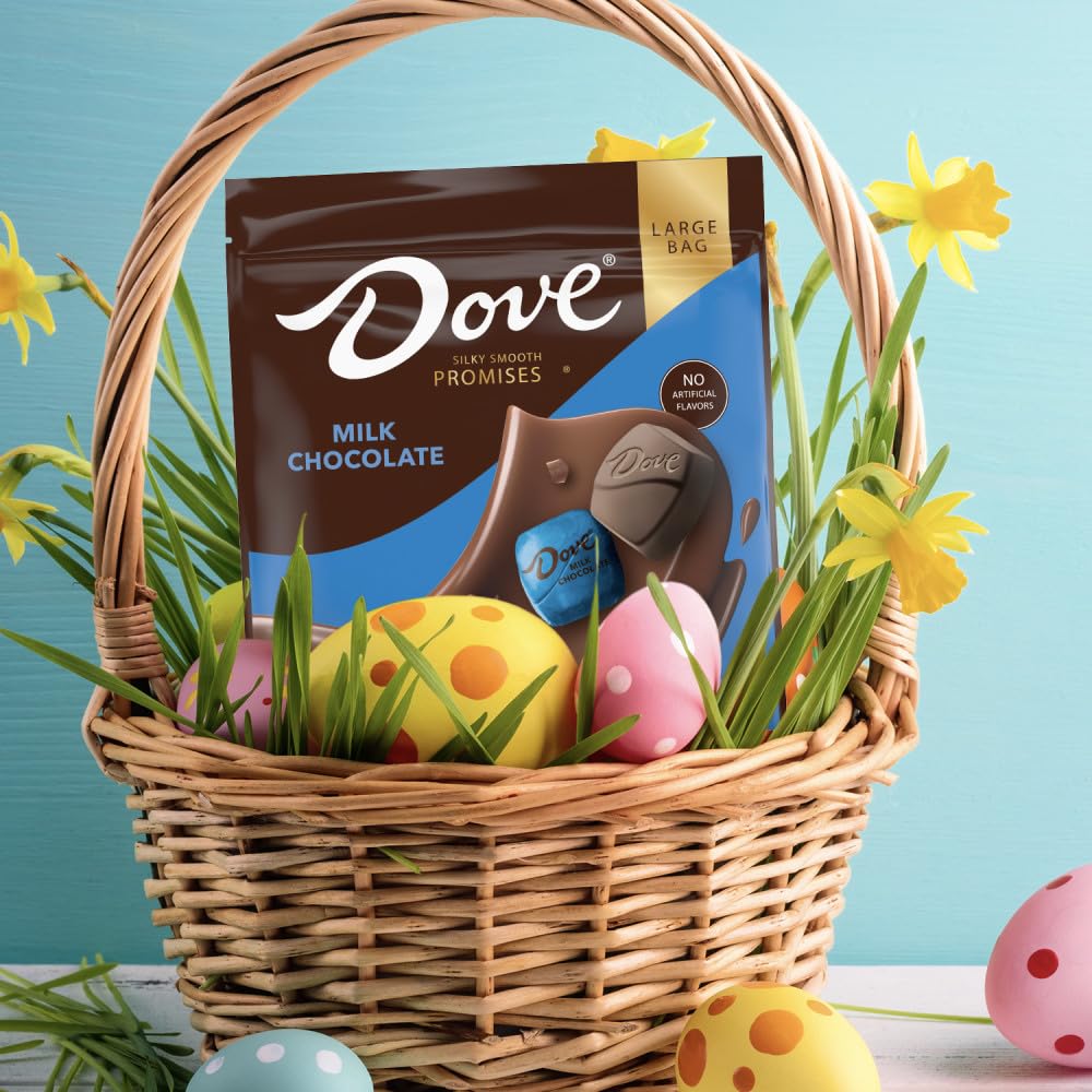 Dove Promises wrappers with foil finish for elegant gifting.
