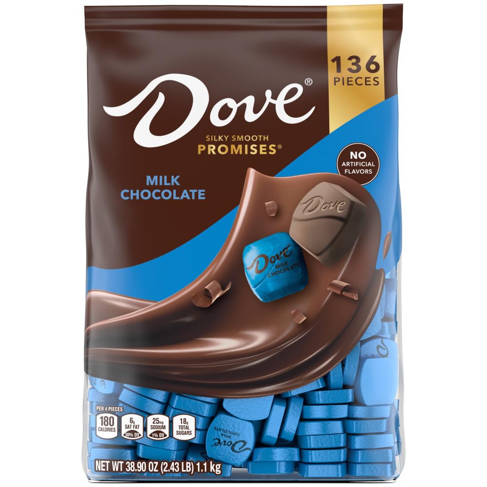 Dove Promises milk chocolate bag ready for gifting and party sharing.