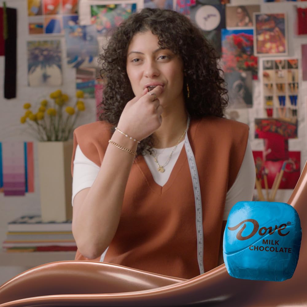 Dove Promises milk chocolate for baking and dessert toppings.