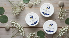 Dove Rich Nourishing Cream applied on face and body for daily hydration
