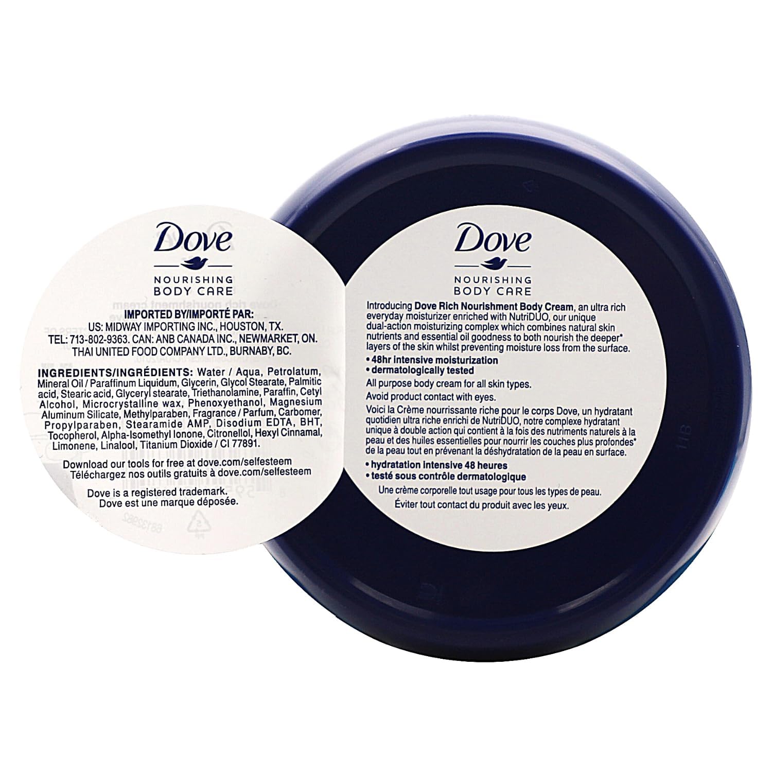 Dove Rich Nourishing Cream hand application demonstrates quick absorption without residue