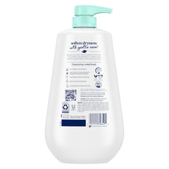 Dove Sensitive Skin bottle pump enabling easy lather for a soft wash