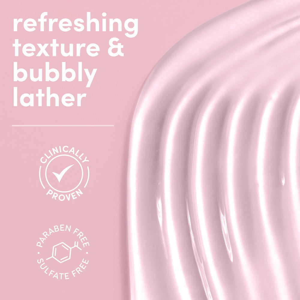 Dove Serum Body Wash Skin Replenish pink lily aroma and dewy feel after shower