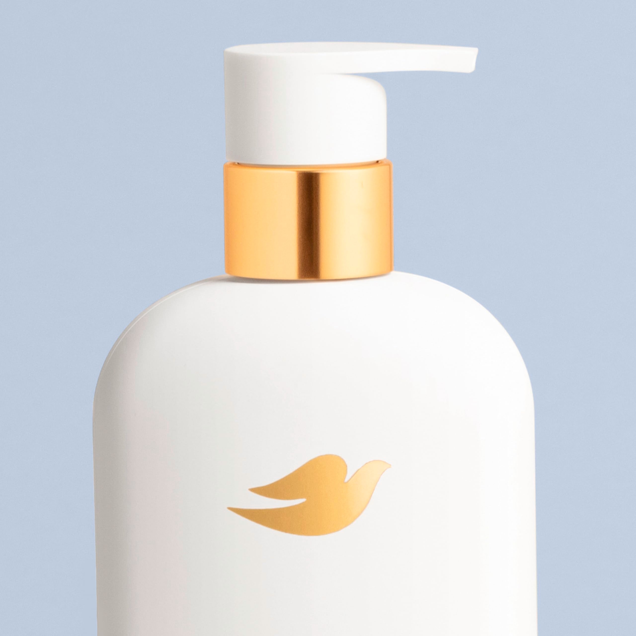 Dermatologist-approved branding visible on the Dove bottle.