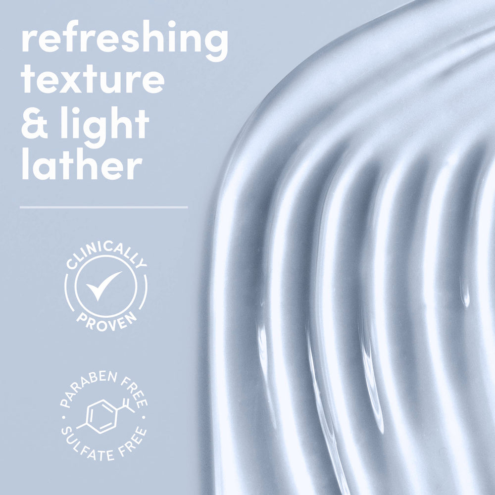 Hands applying Dove Serum Body Wash to show daily cleansing routine.