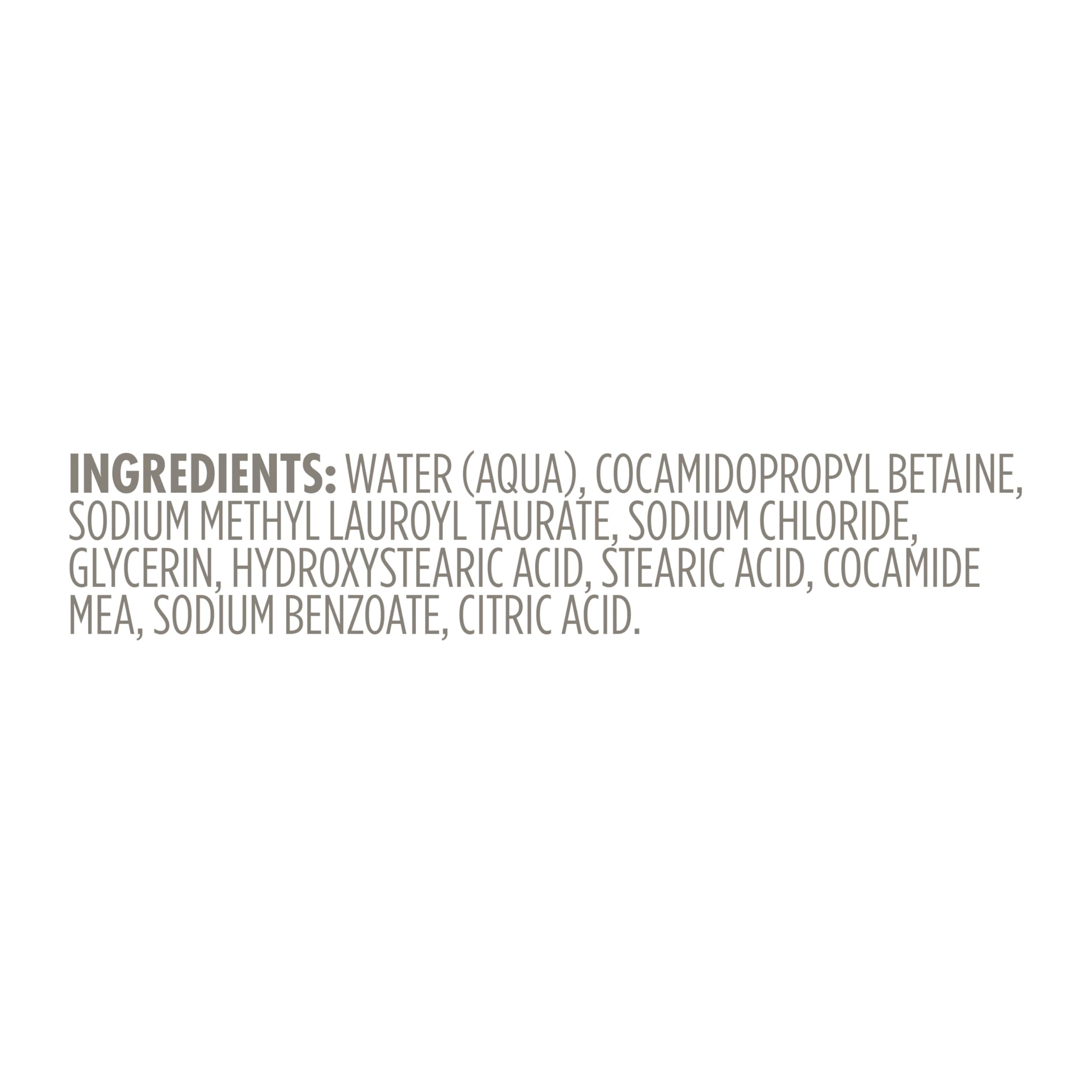Minimalist packaging of Dove Serum Body Wash highlighting 10 essential ingredients.