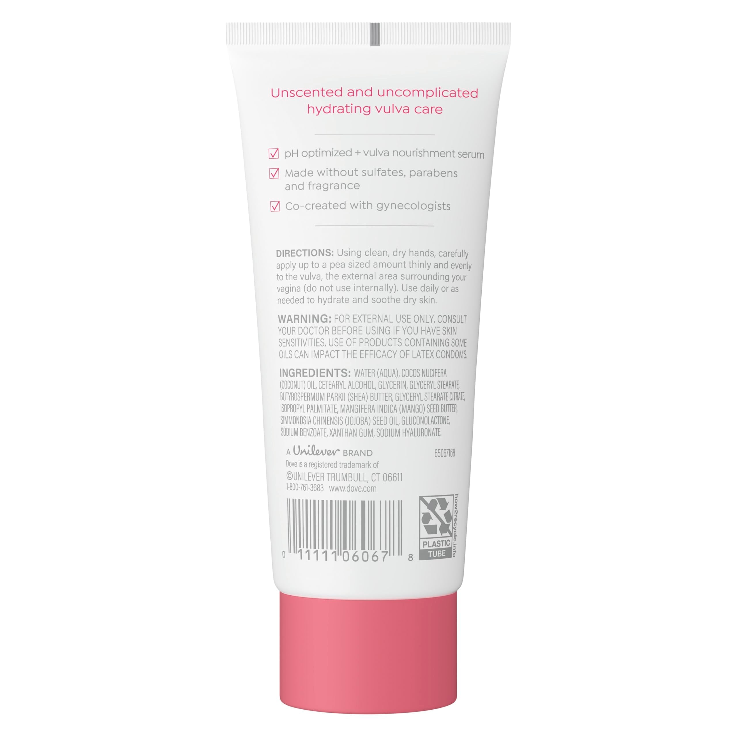 Dove Ultra Gentle Balm texture close-up shows creamy, soothing coverage.