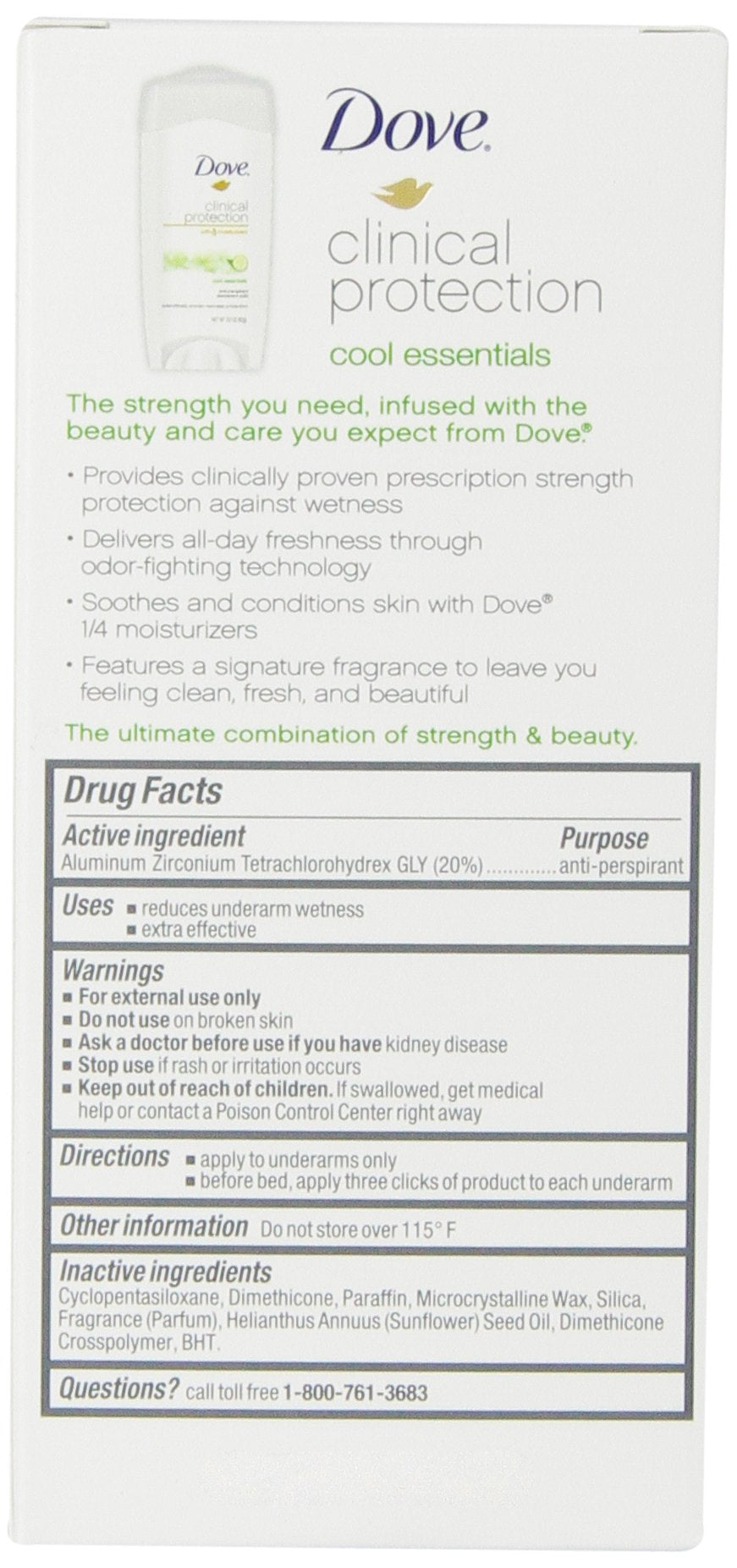 Dove underarm application demonstrating smooth, comfortable use