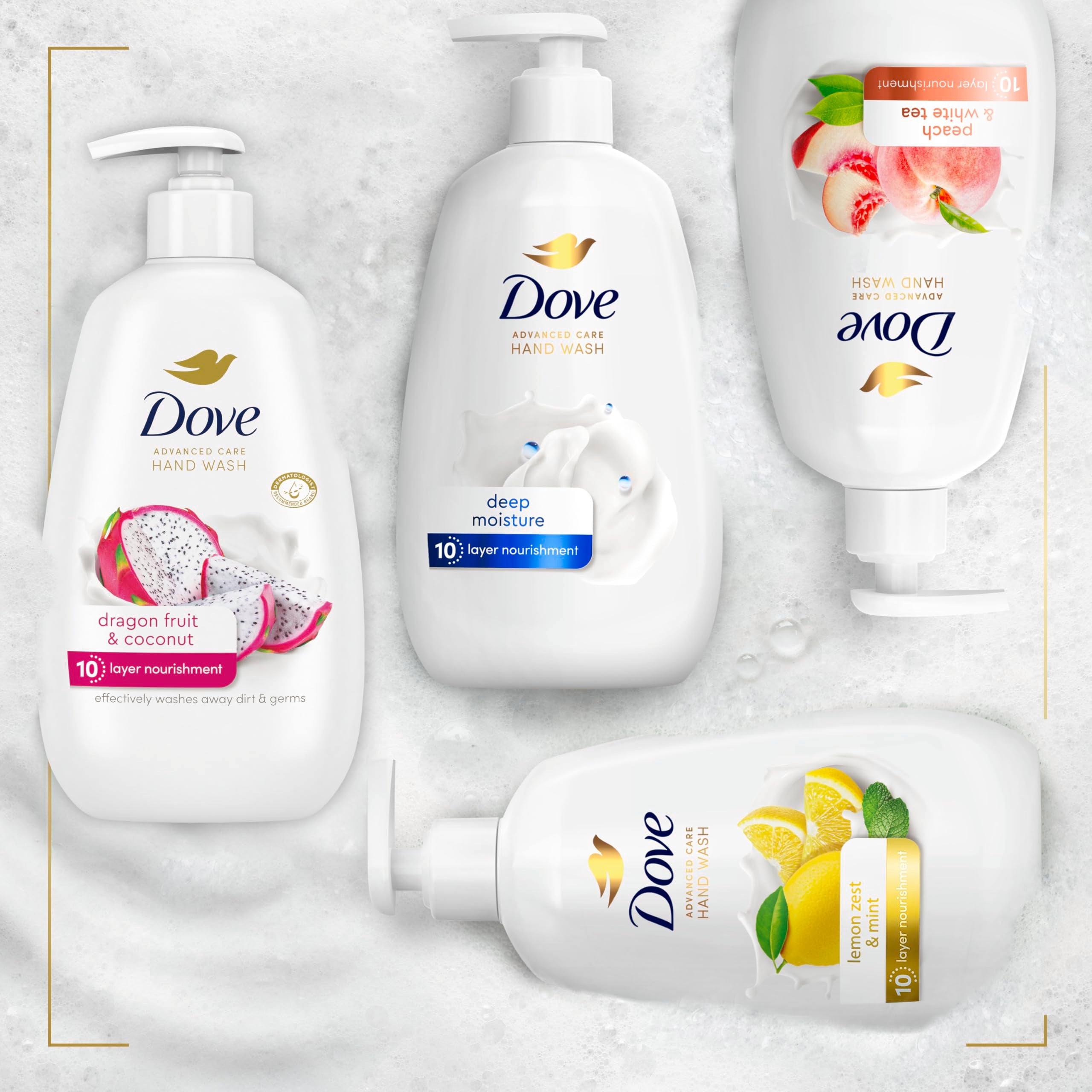 Dove vegan and PETA-approved branding signals cruelty-free care.
