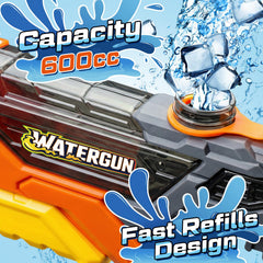 Doviden long-range water gun shoots up to 32 feet for exciting outdoor battles.