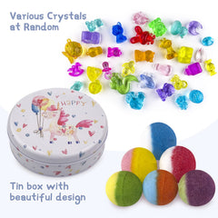 DOVIPE bath bombs produce bright colors and rich foam for playful baths.