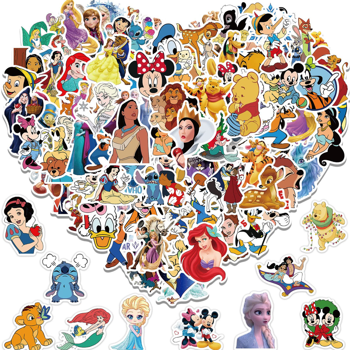 Dovipta water bottle sticker collection for kid-friendly designs, waterproof and durable.