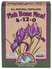 Down To Earth Fish Bone Meal packaging for organic gardening