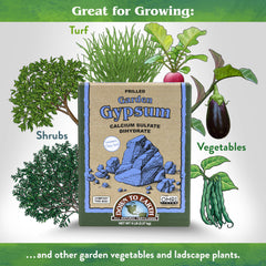 Down To Earth Garden Gypsum granules promote soil structure for better aeration.