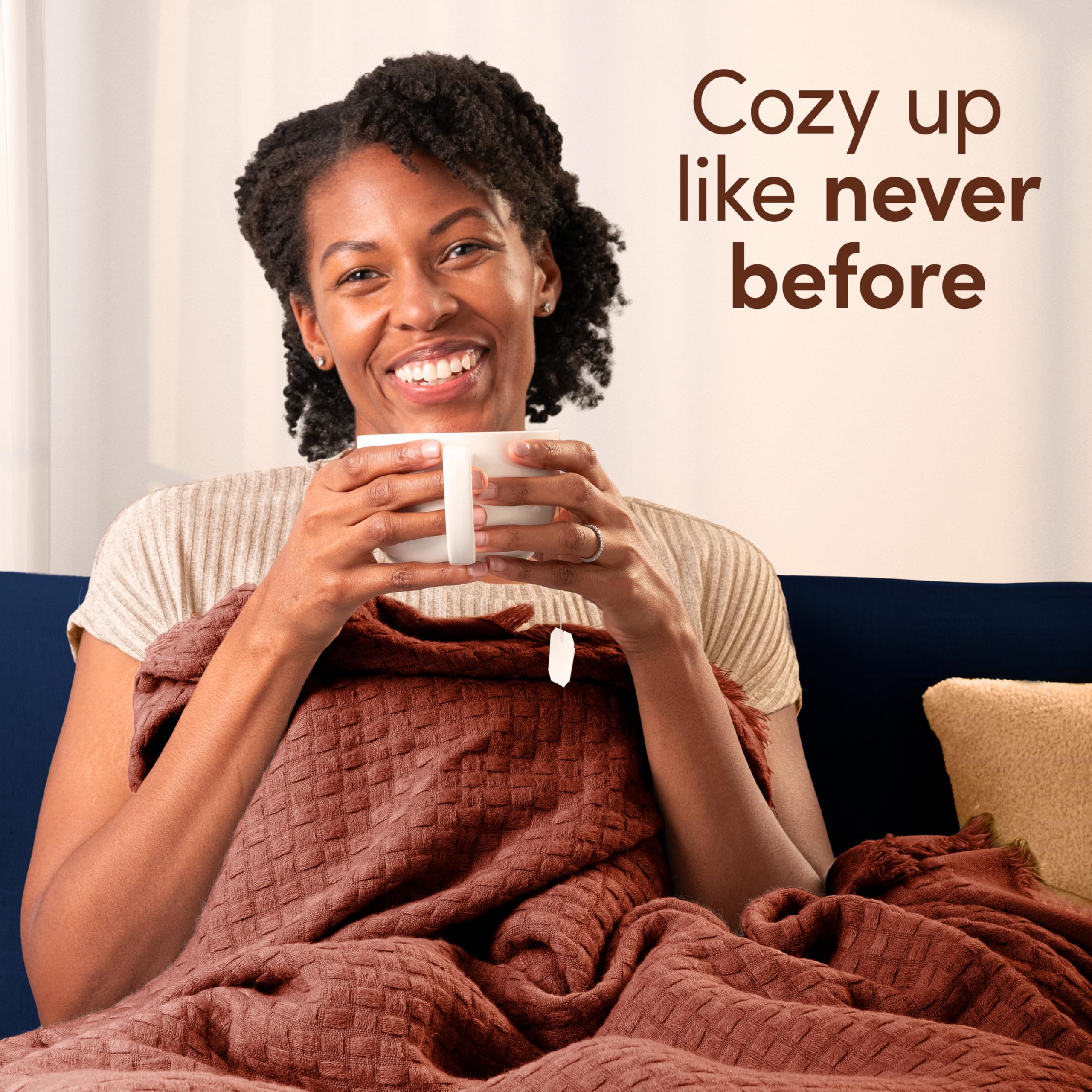 Downy Cozy Collection Chai Latte aroma waves linger on fabrics.