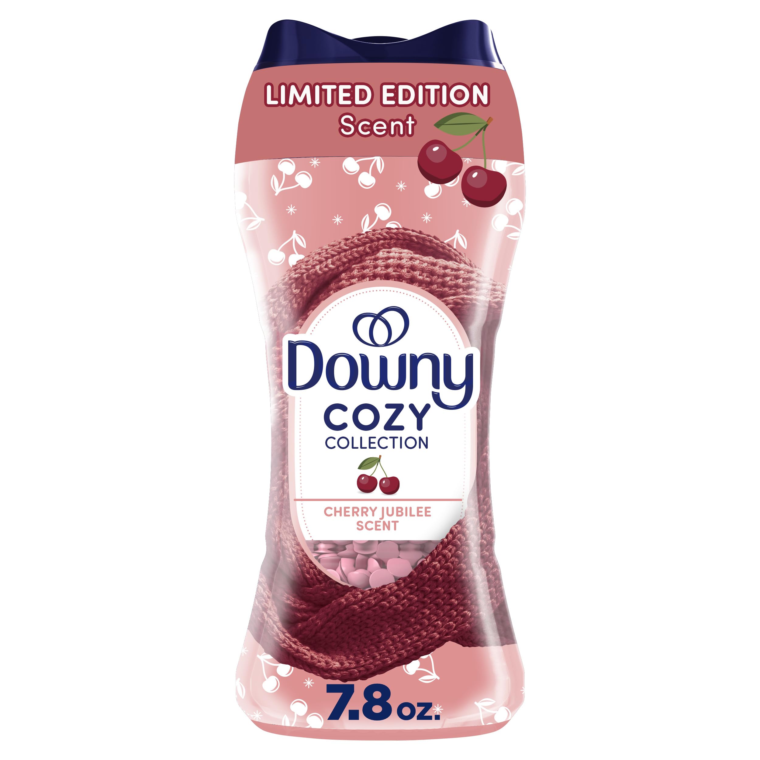 Downy Cozy Collection Cherry Jubilee beads pack for lasting cozy laundry fragrance.