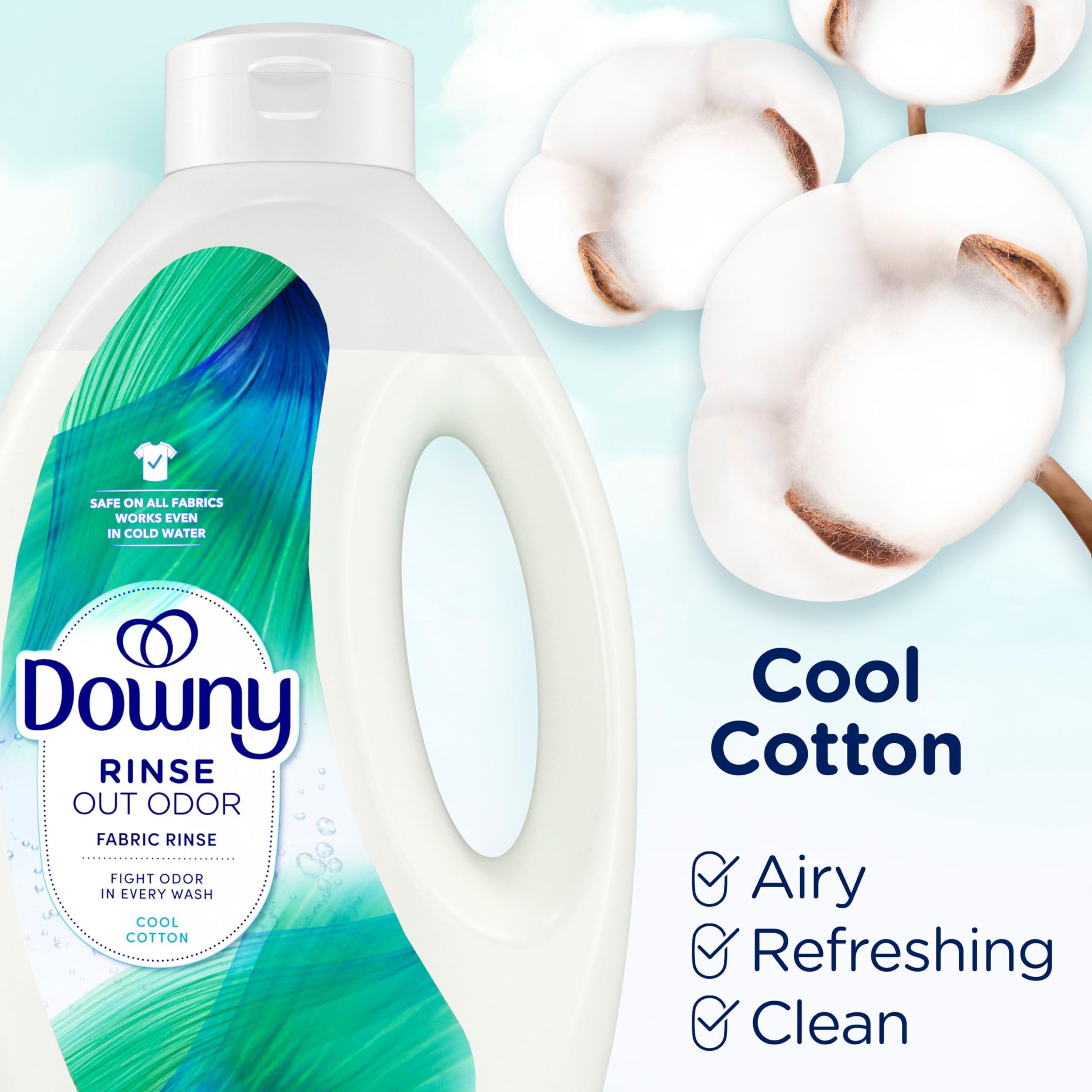 Downy Rinse odor remover delicates maintain softness and pleasant aroma.