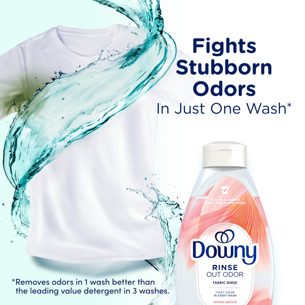 Downy Rinse being poured into the dispenser for easy in-wash use