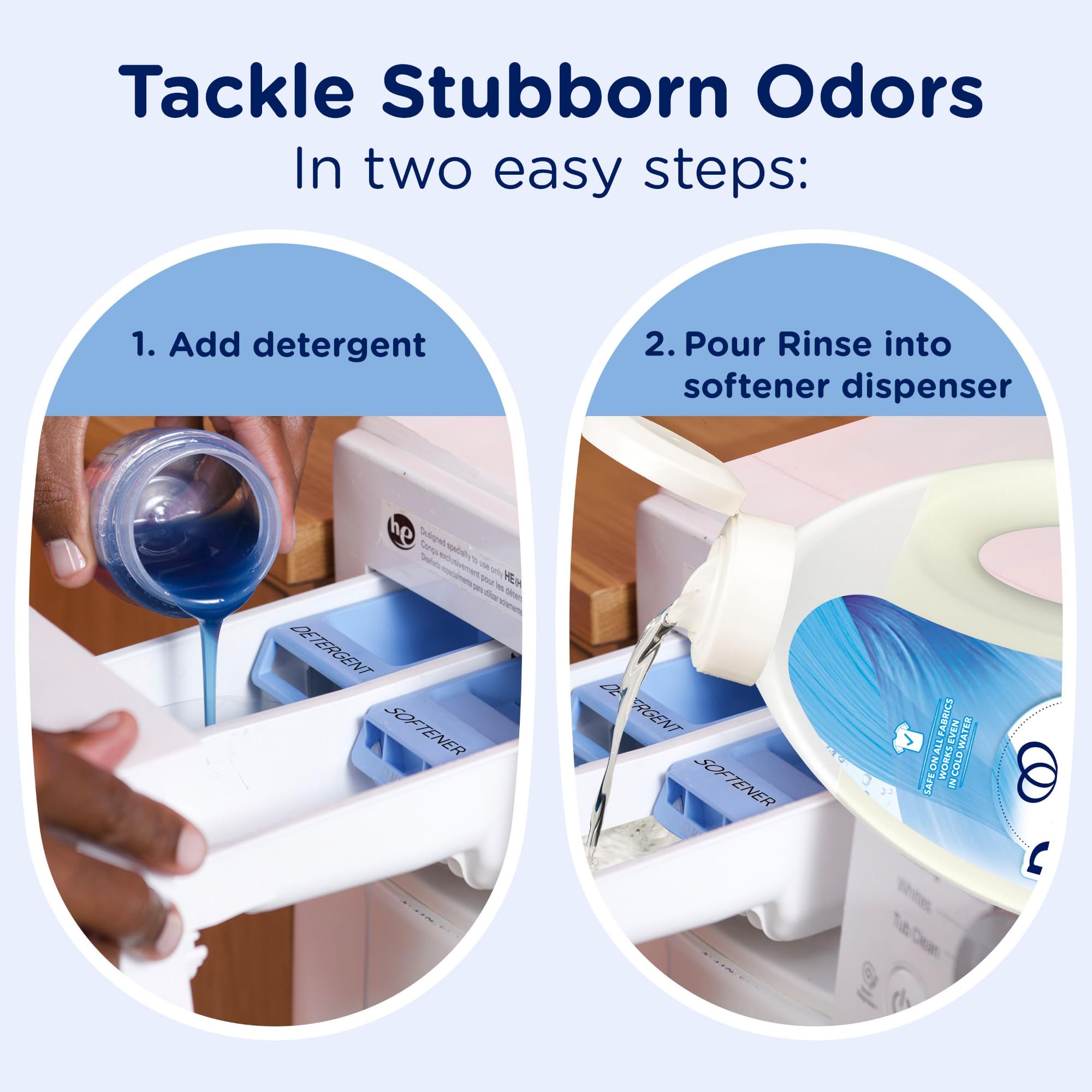 Downy Rinse towels and delicates use for fresh, clean smell.