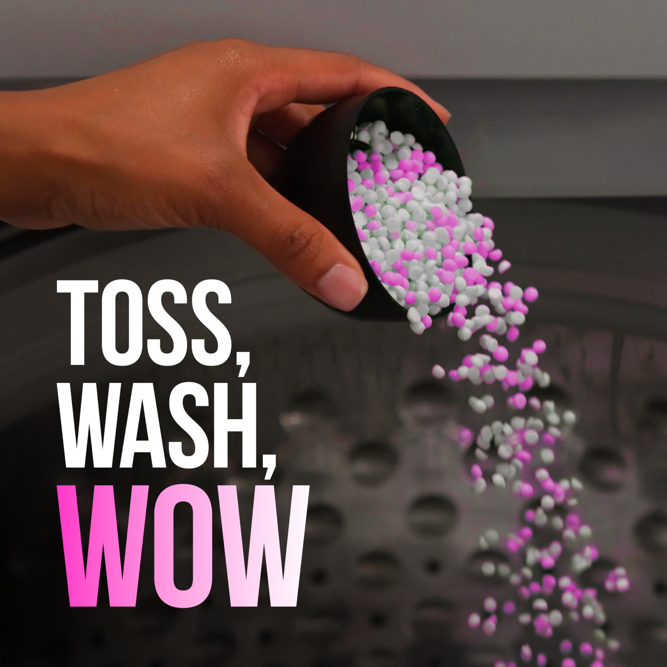 Clothes emerging with light, airy fragrance from Downy Unstopables Fusions.