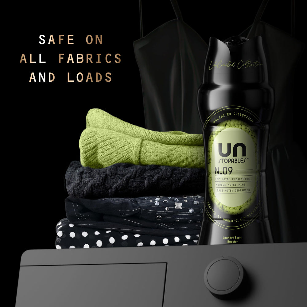 Downy Unstopables No. 09 fragrance threads evoke everyday freshness.