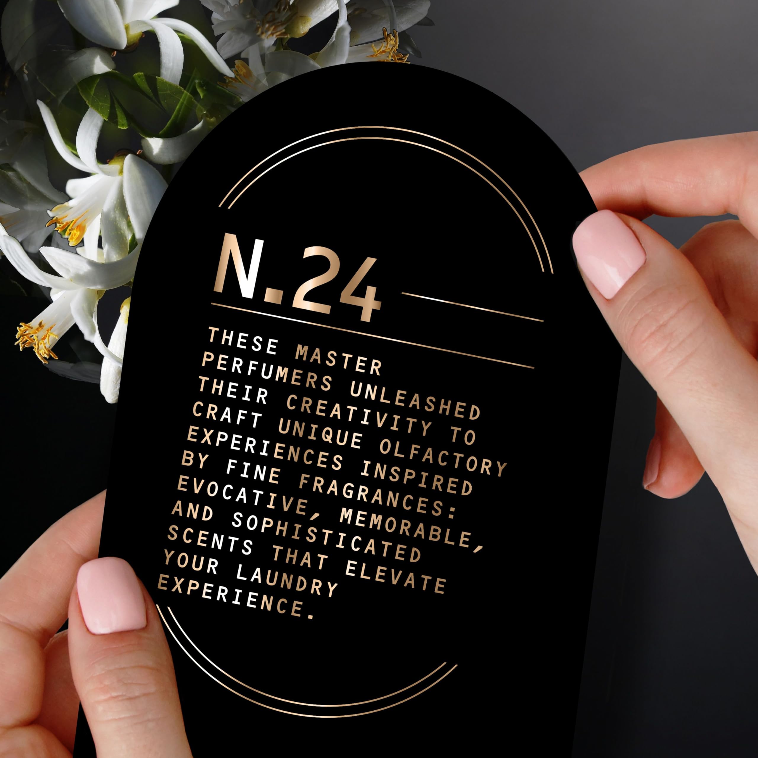 Amber-toned scene conveys rich, inviting scent across fabrics