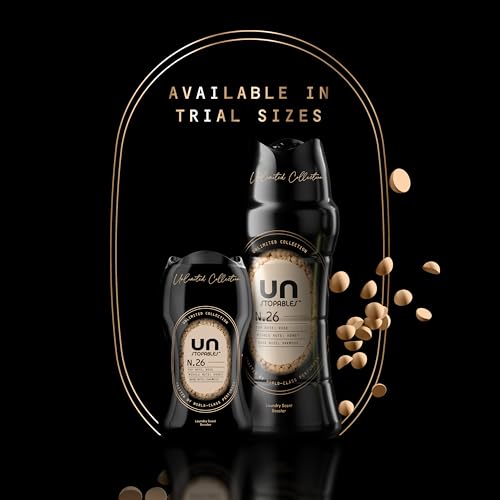 Downy Unstopables Unlimited No.26 bottle angle—delicate floral-woody fragrance
