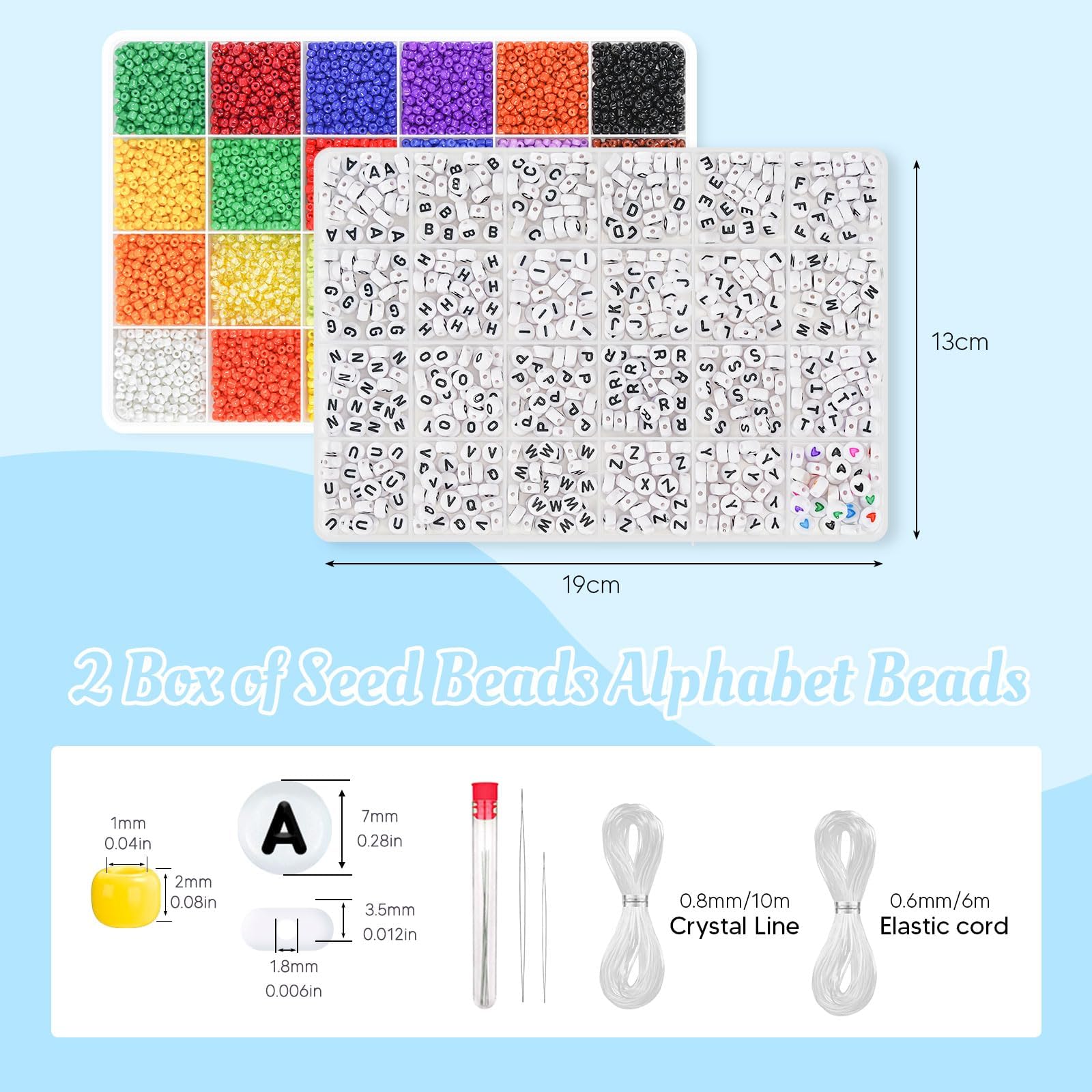 Dowsabel close-up of 3mm glass seed beads highlighting quality for crafts
