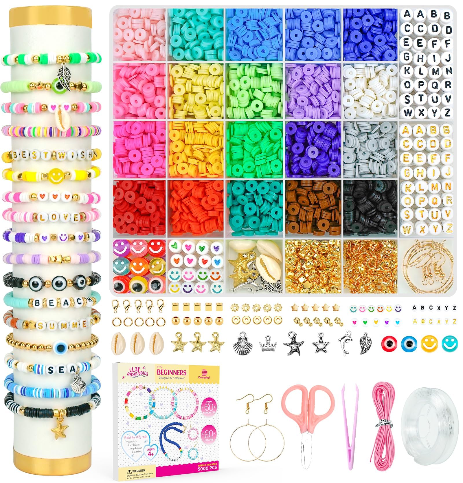 Dowsabel bracelet kit hero image shows beginner-friendly jewelry creation.