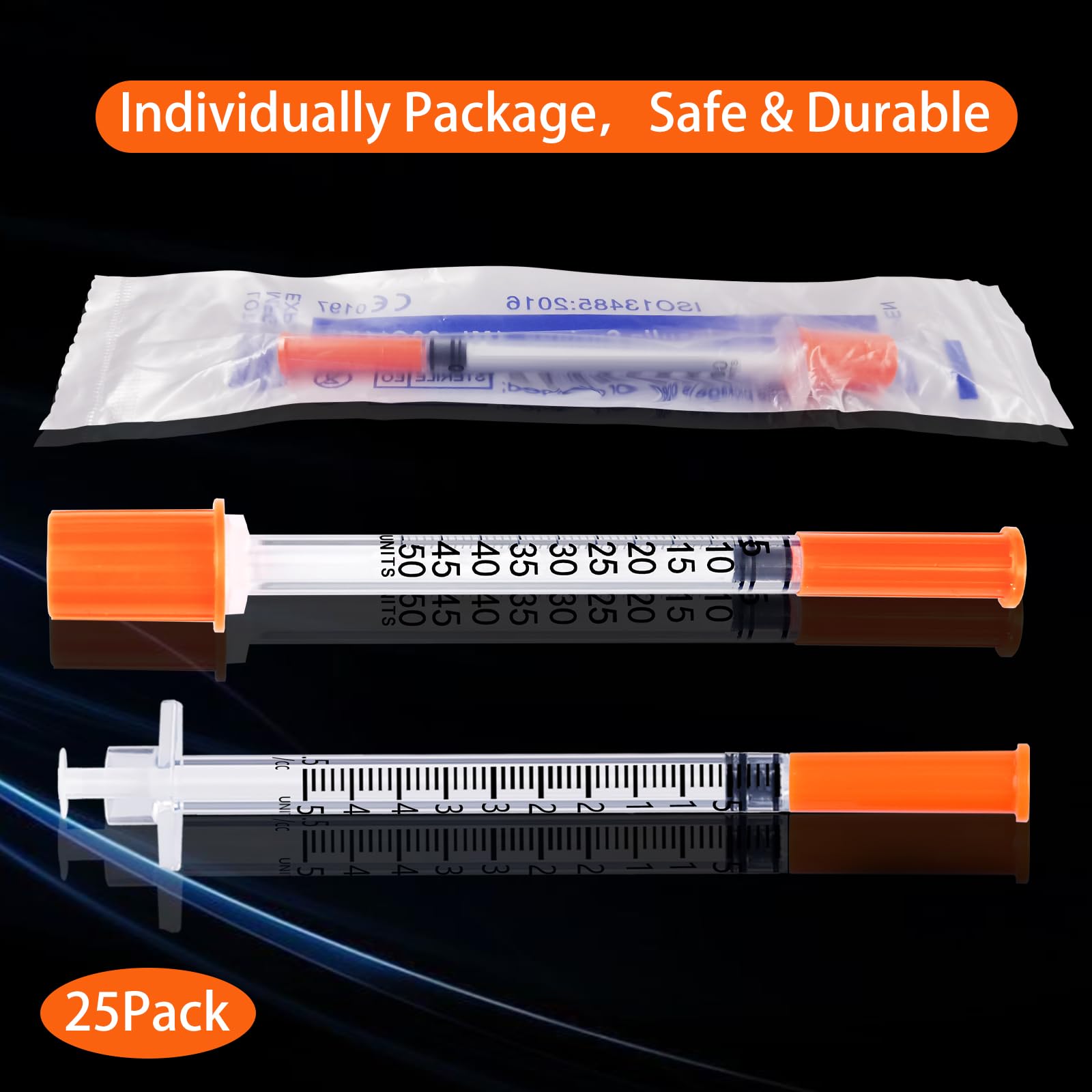 DPEI XUAN 25-pack syringe set convenient for multiple experiments.