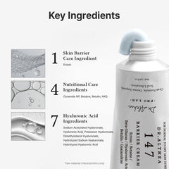 Dr.Althea 147 Barrier Cream with hyaluronic acid for hydration.