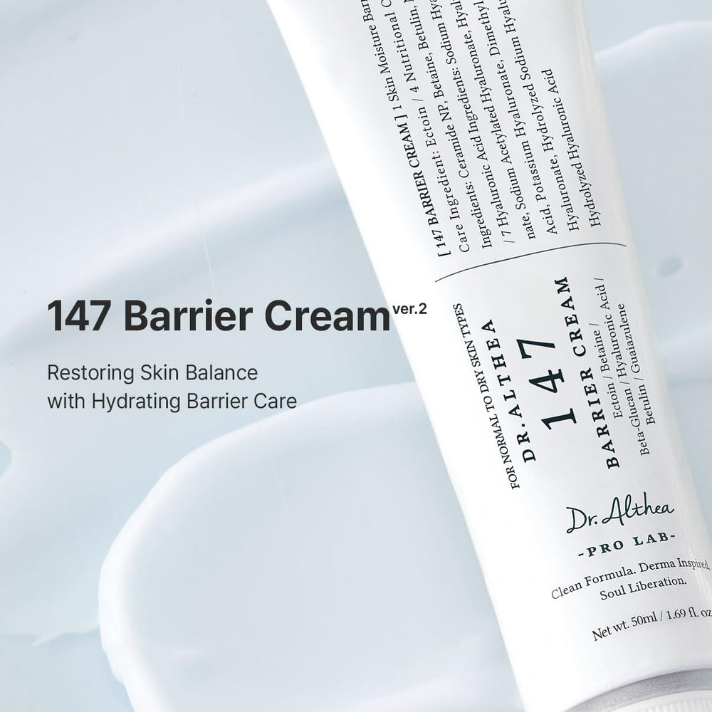 Dr.Althea 147 Barrier Cream texture close-up for smooth application.