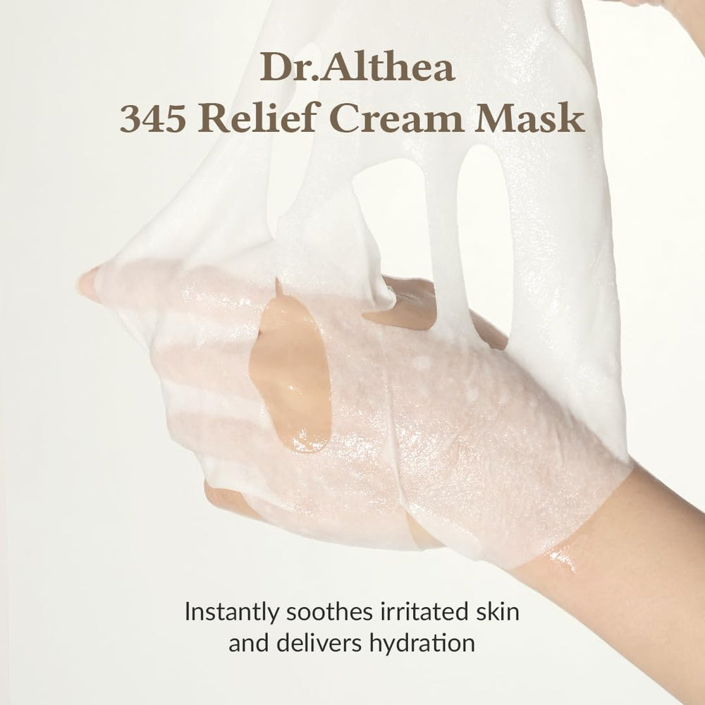 Close-up of sheet mask texture highlighting Niacinamide and Tea Tree Leaf Water