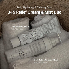 Dr.Althea 345 Relief Cream Mist fine spray for instant moisture.