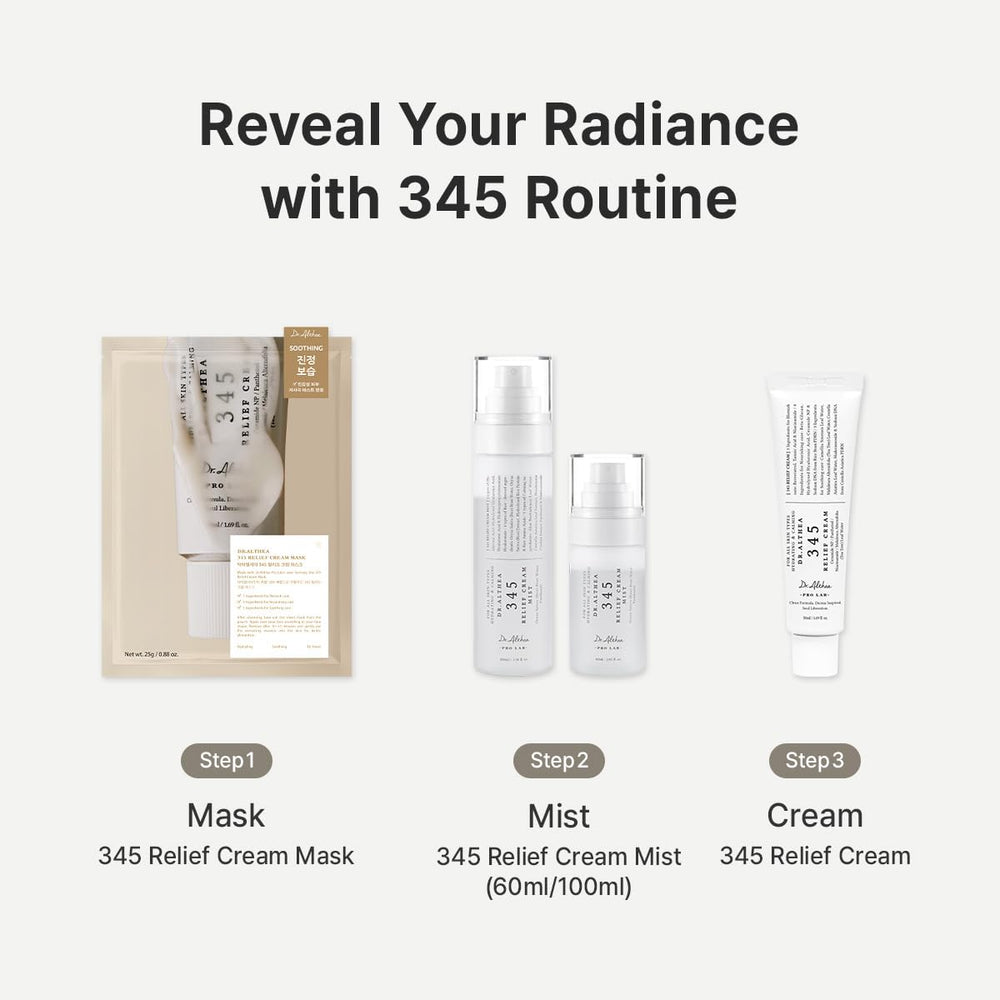Dr.Althea 345 Relief Mist bottle with fine mist nozzle for easy application.